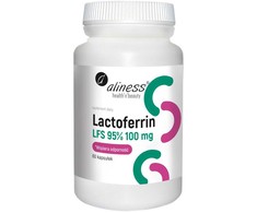 Aliness Laktoferino LFS 95 % 100 mg maisto papildas 60 kapsulių