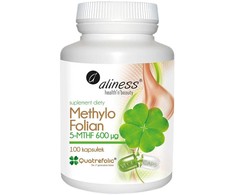 Aliness Metilfolato 5-MTHF 600 μg maisto papildas 100 kapsulių