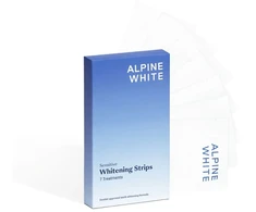 Alpine White Balinamosios juostelės jautriems dantims, 14 vnt.