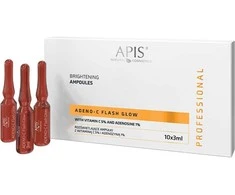 Apis Adeno-C Flash Glow švytinčios veido ampulės su vitaminu C ir adenozinu, 10 x 3 ml