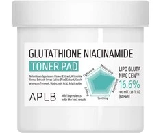 APLB Glutathione Niacinamide Toneris Pad veido valymo padeliai, 60 vnt.