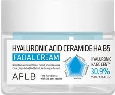 APLB Hyaluronic Acid Ceramide HA B5 Facial Kreminis veido kremas, 55 ml