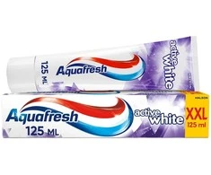 AQUAFRESH Active Baltas balinanti dantų pasta 125 ml (XXL)