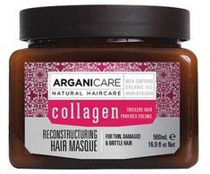 Arganicare Kolageno atstatomoji kaukė ploniems ir pažeistiems plaukams 500ml