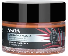 Asoa Kaukė jautriai ir kuperozinei odai - Raudonojo molio ir marulių aliejus, 50 ml