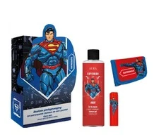 Aura Supermeno rinkinys dušo gelis 200 ml + lūpų balzamas 3,8 g + piniginė