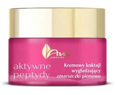 Ava Laboratorium Aktyviųjų peptidų kreminis kokteilis, lyginantis vertikalias raukšles, 50 ml