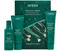 Aveda Botanical Repair rinkinys stiprinantis plaukų šampūnas 100ml + stiprinantis plaukų kondicionierius 100ml + stiprinamoji nenuplaunama plaukų procedūra 100ml