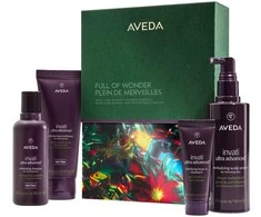 Aveda „Full of Wonder“ rinkinys: plaukų šampūnas 100 ml + plaukų kondicionierius 100 ml + plaukų procedūra 25 ml + galvos odos serumas 150 ml