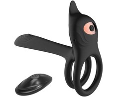 B Series Magic RING Stimuliatorius - Dvigubas vibruojantis žiedas - USB 10 funkcijos / nuotolinio valdymo pultas