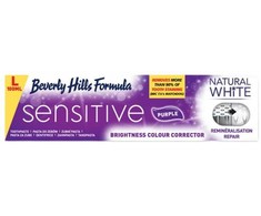 Beverly Hills Natural Baltas Sensitive Violetinė Dantų balinanti dantų pasta padidėjusio jautrumo dantims 100ml