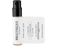 Bibliotheque De Parfum English Sun EDP Purškiamasis mėginys 2ml