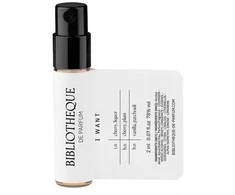 Bibliotheque De Parfum I Want EDP Purškiklis Sample 2ml