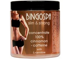 Bingospa Slim &amp; Strong koncentratas 100% cinamonas-kofeinas su L-karnitinu 250g