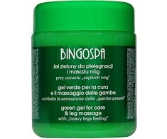 Bingospa Žalias gelis kojų priežiūrai ir masažui 500g