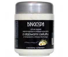 Bingospa Anticeliulitinė vonios druska su Negyvosios jūros mineralais ir purvu 550g