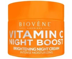 Biovene Vitamin C Night Boost Brightening Night Kreminis Intense Moisturizing naktinis veido kremas 50ml