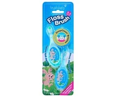 Brush-baby -Baby „FlossBrush“ dantų šepetėlis vaikams nuo 0 iki 3 metų, 2 vnt.