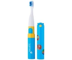 Brush-baby -Baby Go-Kidz kelioninis sonic dantų šepetėlis vaikams nuo 3 metų Mėlynas/rožinis
