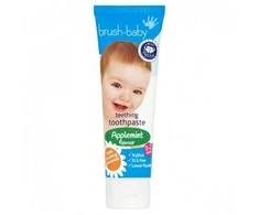 Brush-Baby -Baby Teething Dantų pasta pasta do zębów vaikams 0-2l Applemint 50ml