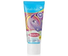 Brush-Baby -Baby Vienaragio dantų pasta vaikams 3+ Braškių 50ml