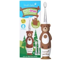 Brush-Baby „WildOnes“ ultragarsinis dantų šepetėlis vaikams nuo 0 iki 10 l, „Bernie Bear“