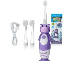 Dantų šepetėlis Brush-baby -Baby Wild Ones Hippo Soniczna 0-10