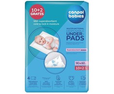 Canpolbabies Canpol babies daugkartinio naudojimo paklotai 12 vnt. 90x60 cm