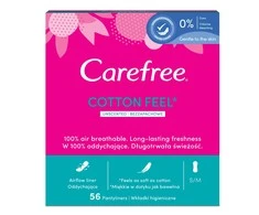 Carefree Carefree Medvilnės higieniniai įdėklai Uaromed - bekvapis 1op.-56pt