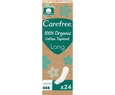 Carefree Organic Cotton Ilgi kelnaičių įklotai 24vnt