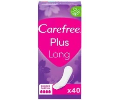 Carefree Plius Long Unscented kelnaičių įklotai 40 vnt.