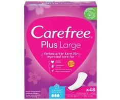 Carefree Plus Large higieniniai įklotai šviežio kvapo 48 vnt.
