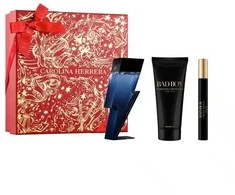 Versace Carolina Herrera Bad Boy rinkinys tualetinio vandens purškiklis 50 ml + tualetinis vandens purškiklis 10 ml + dušo želė 100 ml