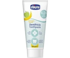 CHICCO 00012100000000 obuolių-bananų fluorido dantų pasta 50ml
