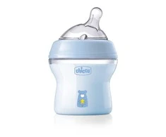 Chicco NaturalFeeling plastikinis buteliukas mėlynas 150 ml 0m+