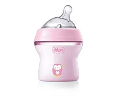 Chicco Buteliukas plastikowa NaturalFeeling rožinė 150ml 0m+