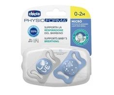 Chicco Čiulptukas nusiraminimui micro silikon nieb 2vnt. 0-2m