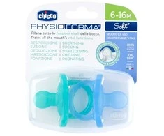 Chicco Čiulptukas nusiraminimui Soft mėlyna 2vnt. 6-16m