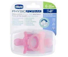 Chicco Čiulptukas nusiraminimui Soft rožinis 2vnt. 6-16m