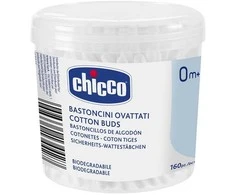 Chicco Ausų lazdelės 0 m + 160 vnt.