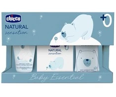 Chicco Natural Sensation tualeto reikmenų rinkinys 3 dalys