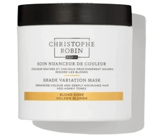 Christophe Robin Shade Variation Mask maitinamoji kreminė kaukė gaivinanti Golden Skirtas šviesiems plaukams plaukų spalva 250ml
