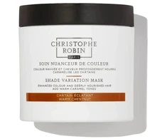 Christophe Robin Shade Variation Mask maitinanti kreminė gaivinanti plaukų spalvos kaukė Warm Chestnut 250ml