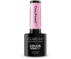 Claresa Spalvotas, išsisausinantis UV/LED lakas „Ciao Pastel! Hybrid Varnish“ 7, 5 g