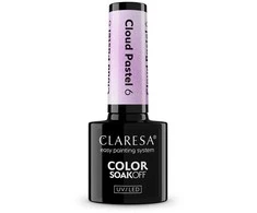 Claresa Spalvotas, išsisklaidantis UV/LED debesies hibridinis lakas „Soak Off Cloud Pastel“ 6, 5 g.