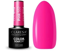 Activeshop Rožinė Ilgalaikis hibridinis nagų lakas Claresa, Rožinė 532, 5 g