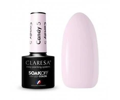 Claresa Soak Off UV/LED ilgalaikis hibridinis nagų lakas 5g., Spalva: Candy 5 rusva