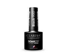 Claresa Soak Off UV/LED ilgalaikis hibridinis nagų lakas 5g., Spalva: Juoda 900