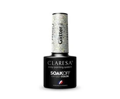 Claresa Soak Off UV/LED ilgalaikis hibridinis nagų lakas 5g., Spalva: Glitter 1