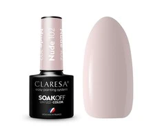 Claresa Soak Off UV/LED ilgalaikis hibridinis nagų lakas 5g., Spalva: Nude 102